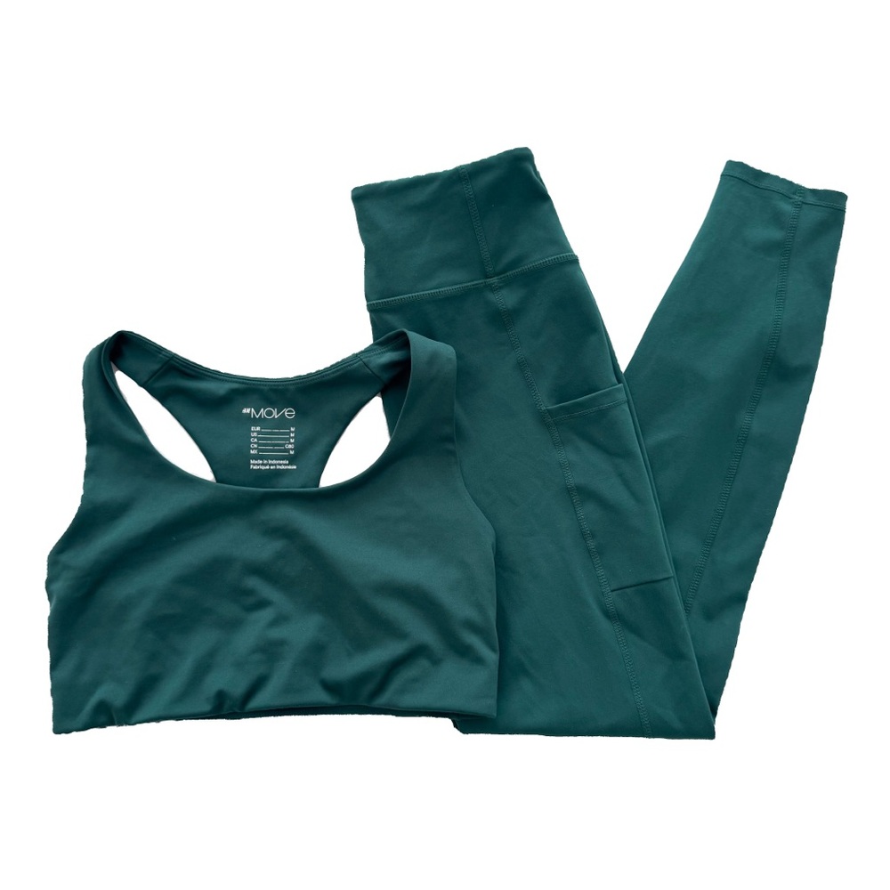 H&M Move Teal Work Out Set